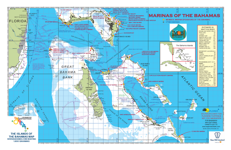 bahamas marina map