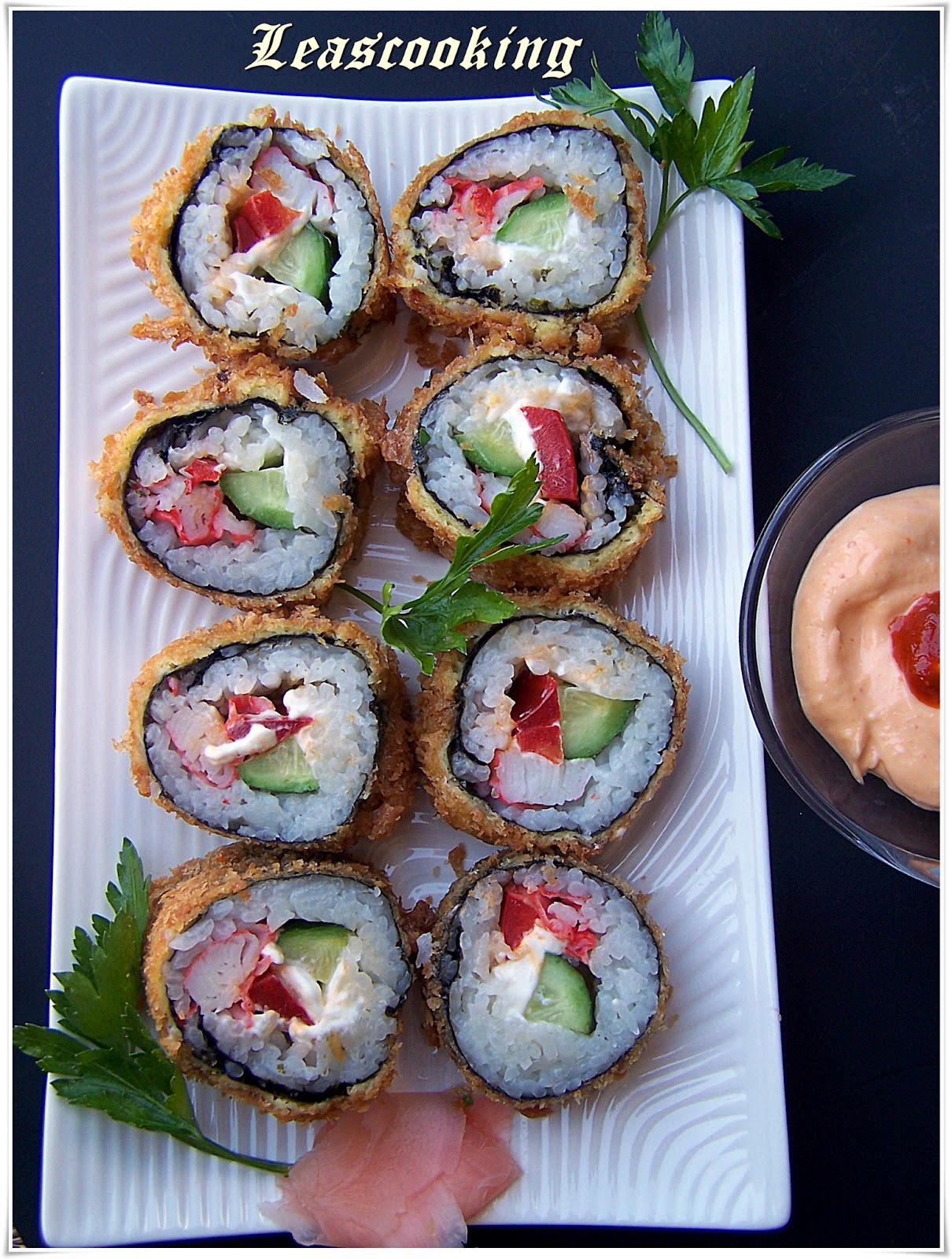 Lea's Cooking How to Make Fried Sushi