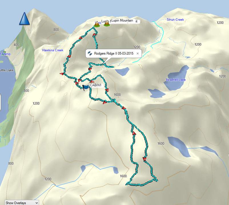 Rodgers Ridge Map and GPS Route