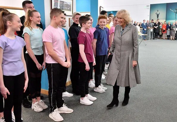 The Duchess of Cornwall visited Elmhurst Ballet School in Birmingham. Duchess of Cornwall visited the Launer Factory in West Midlands