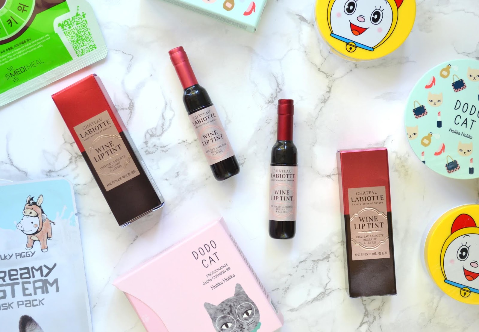 KBEAUTY LABIOTTE Wine Lip Tint with Swatches KBeautyJune Cosmetic