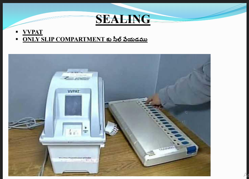 How to conduct Mock poll and EVM Sealing view vedio TS TET Online