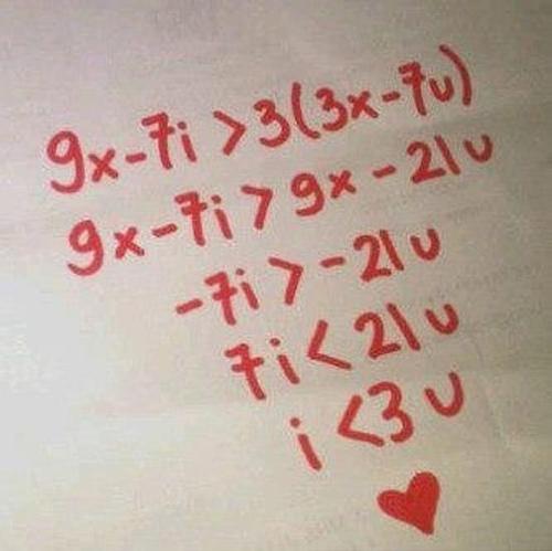 Math Equation To Say I Love You I love you... mathematically!
