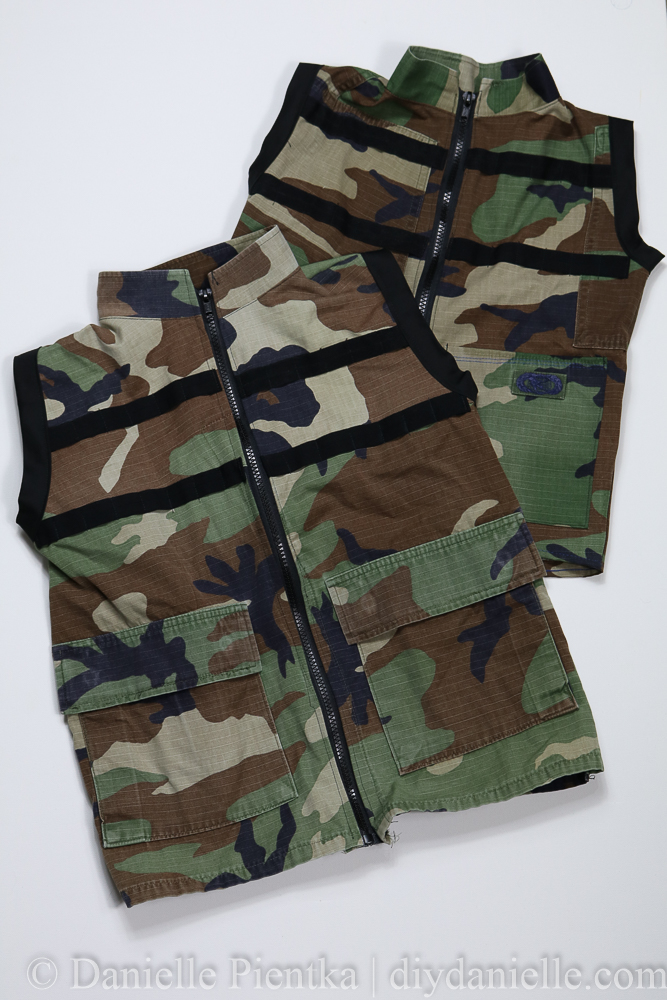 DIY Nerf Vest from Upcycled Camo DIY Danielle®