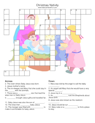 Christmas Crosswords For Kids