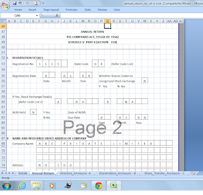 Taxblog India: Annual Return Schedule V - Part II of Companies Act Taxblog India: Annual Return Schedule V - Part II of Companies Act