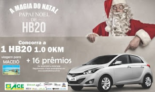 Promoção ACE Diadema Natal 2017 A Magia do Natal HB20 Viagem Prêmios