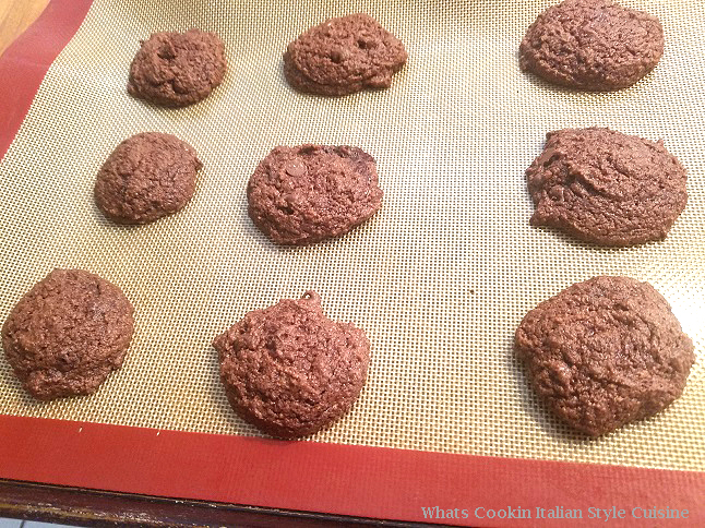 this is a rich fudge chocolate cookie made from scratch using buttermilk cooling