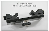 Double Cold Shoe (Fits into a Shoe, or Threaded Stud)