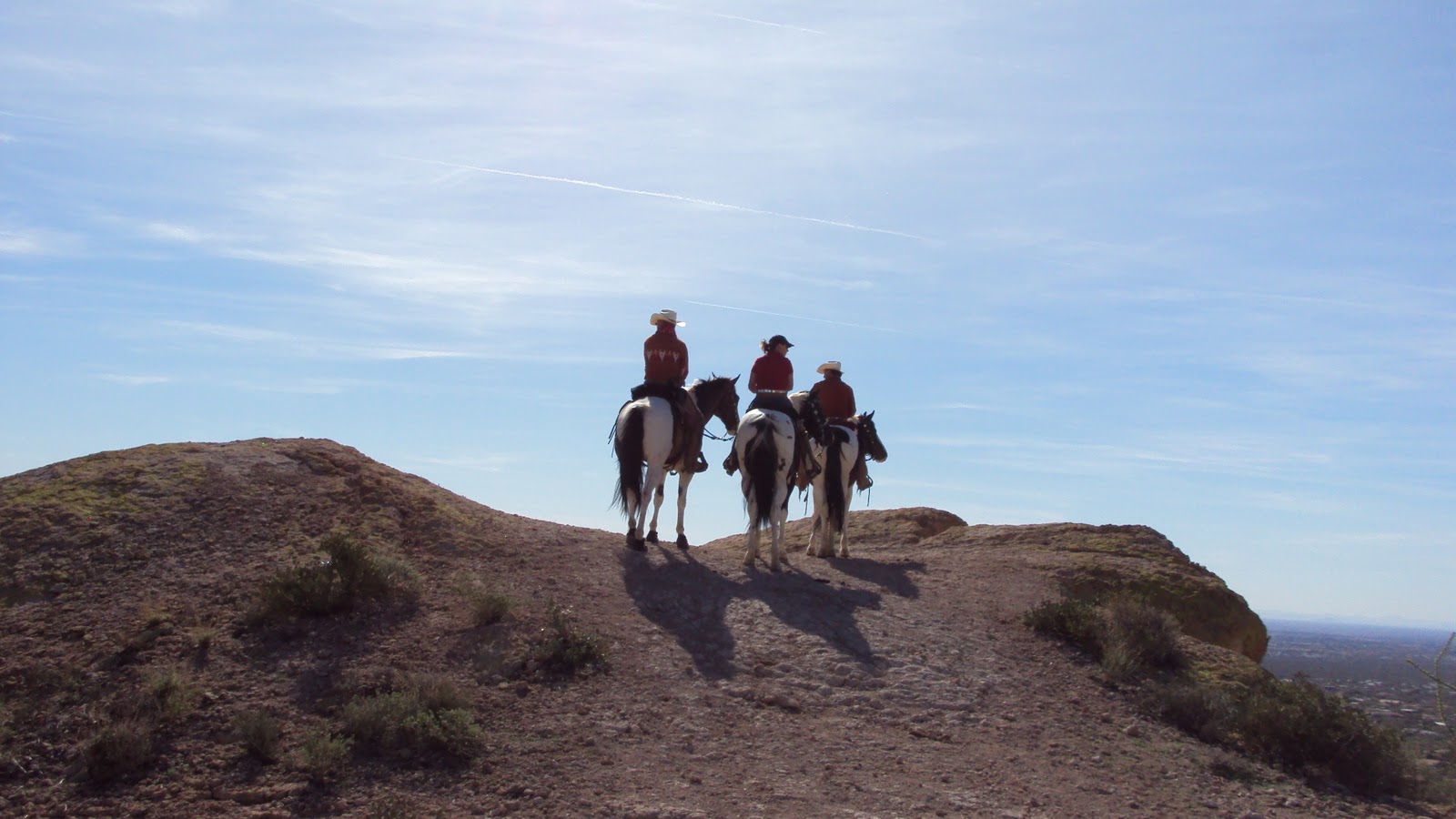 Camping and Horses Another Cliff ride over looking Mesa & Apache Junction