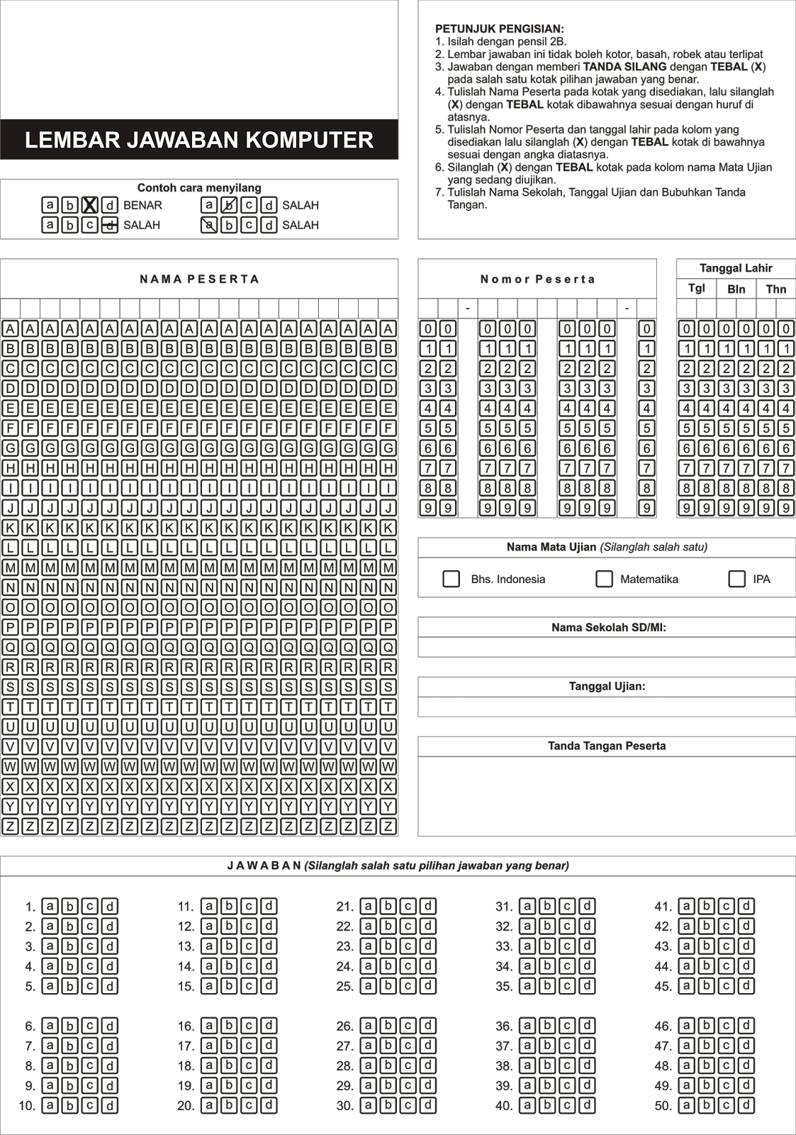 lembar jawaban komputer wood scribd indo