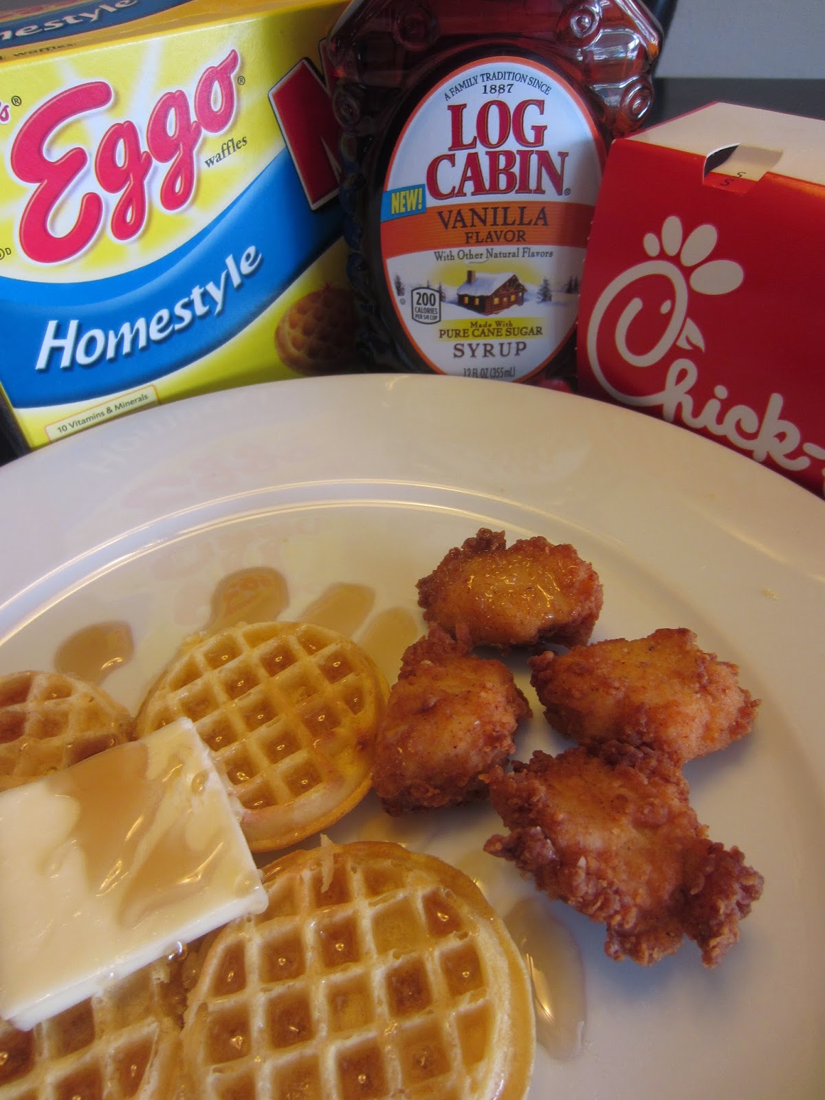 Mama Sparkles Home Cookin' Chicken 'n Waffles with ChickFilA
