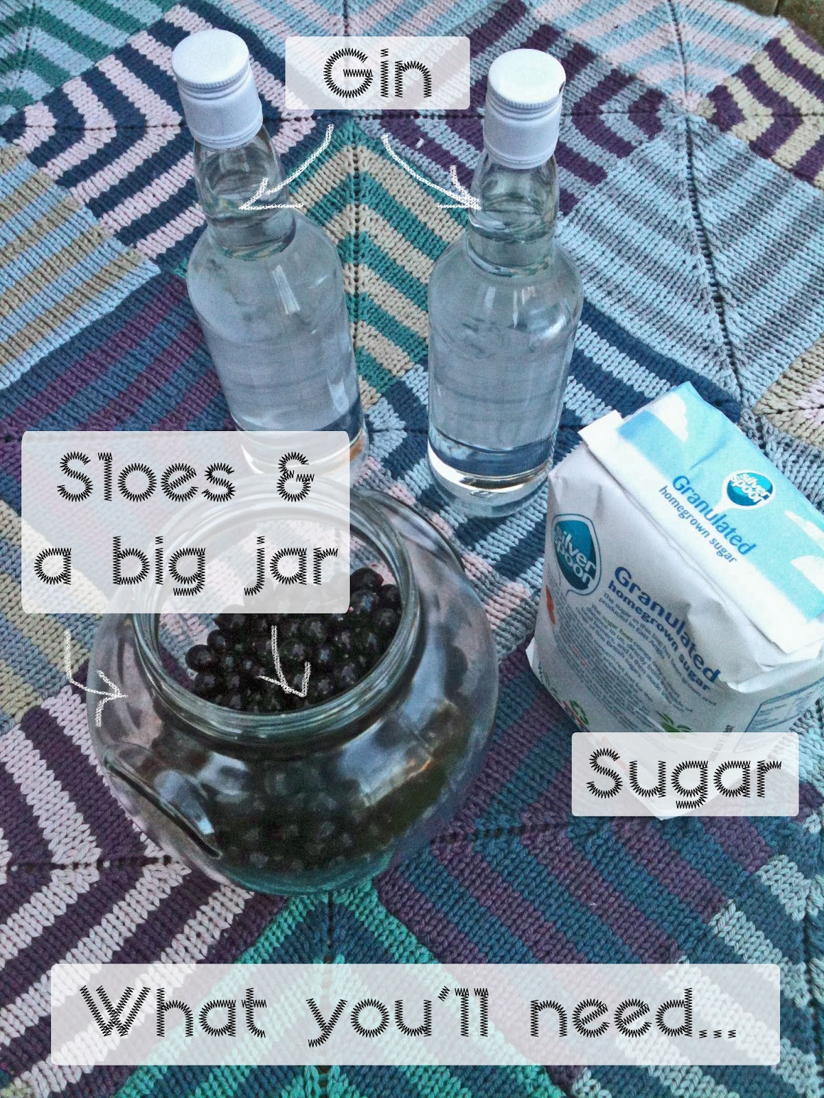 Hey, Nice Cardigan... Making Sloe Gin Out of Season