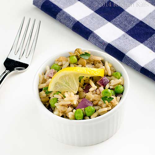Kitchen Riffs Lentil, Rice, and Pea Salad