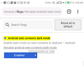 Android web contents dark mode