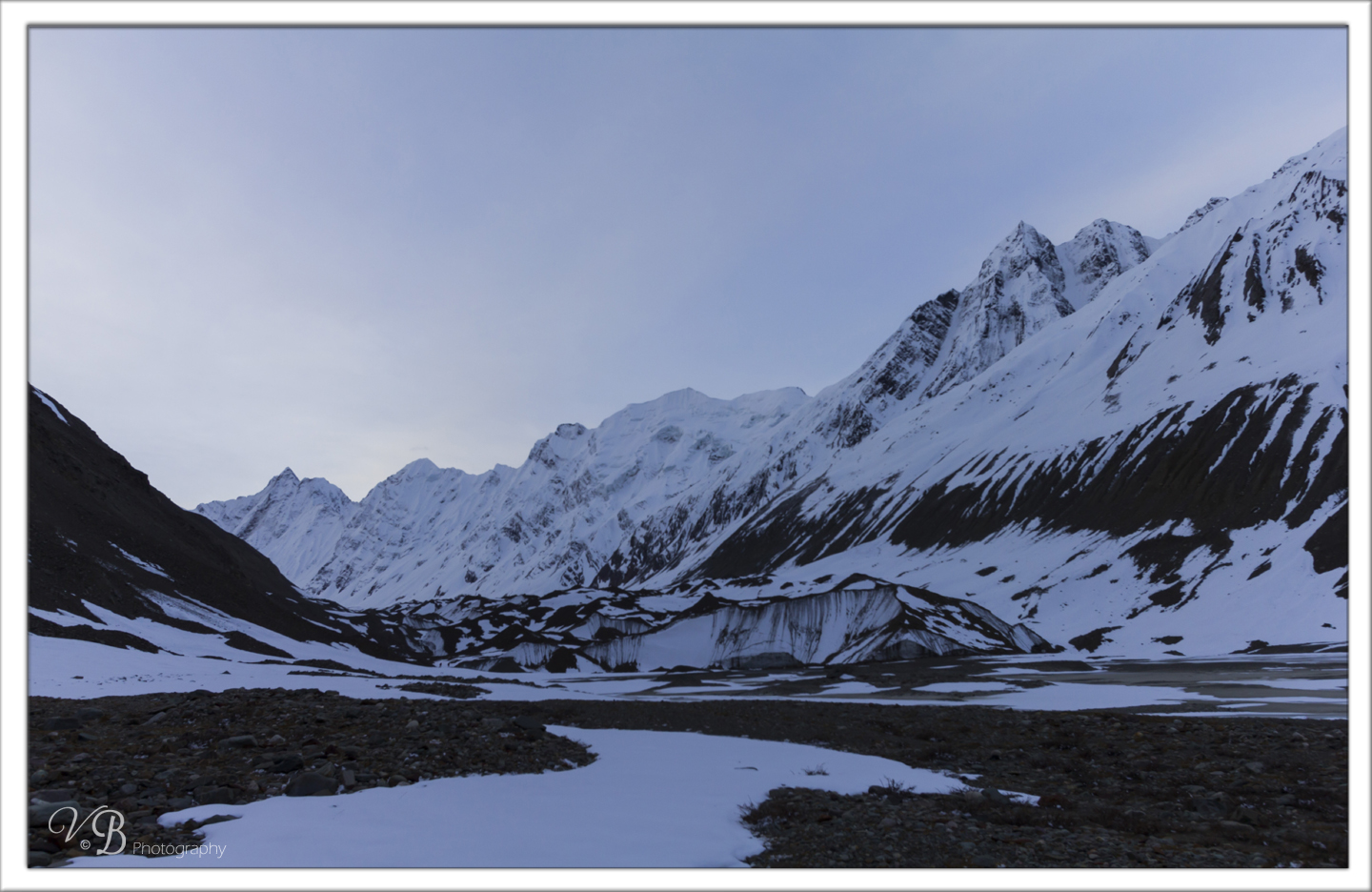 Baspa glacier snout , Lamkhaga pass trek