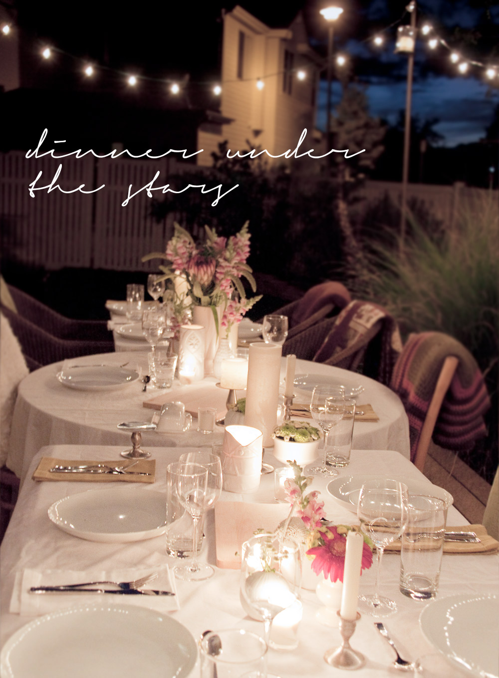 Bright July Under the Stars A Surprise Dinner Party