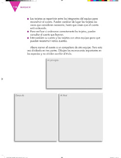 Apoyo Primaria Formación Español 3ro. Grado Bloque III Lección 11 Practica social del lenguaje 11, Describir escenarios y personajes de cuentos para elaborar un juego 