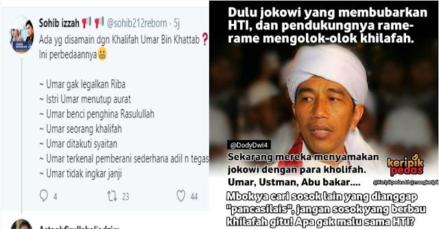 Prbedaan Jokowi dan Umar bin Khattab Prbedaan Jokowi dan Umar bin Khattab