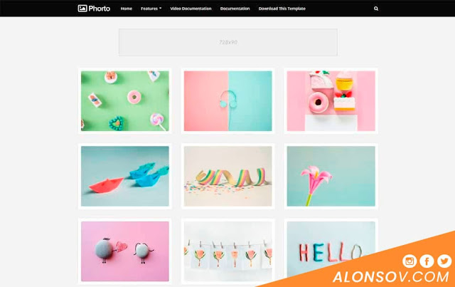 Phorto: Una plantilla blogger simple y de calidad Phorto: Una plantilla blogger simple y de calidad