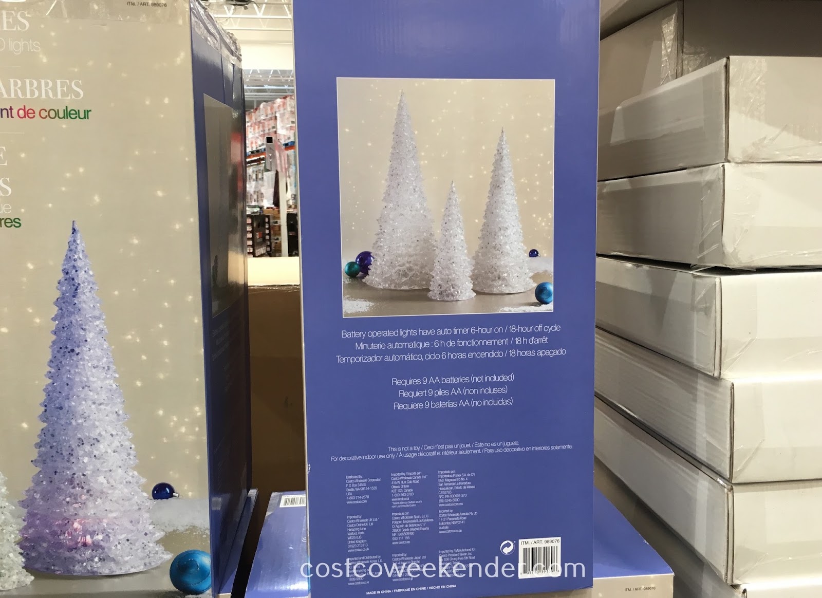 LED Color Changing Trees (set of 3) Costco Weekender