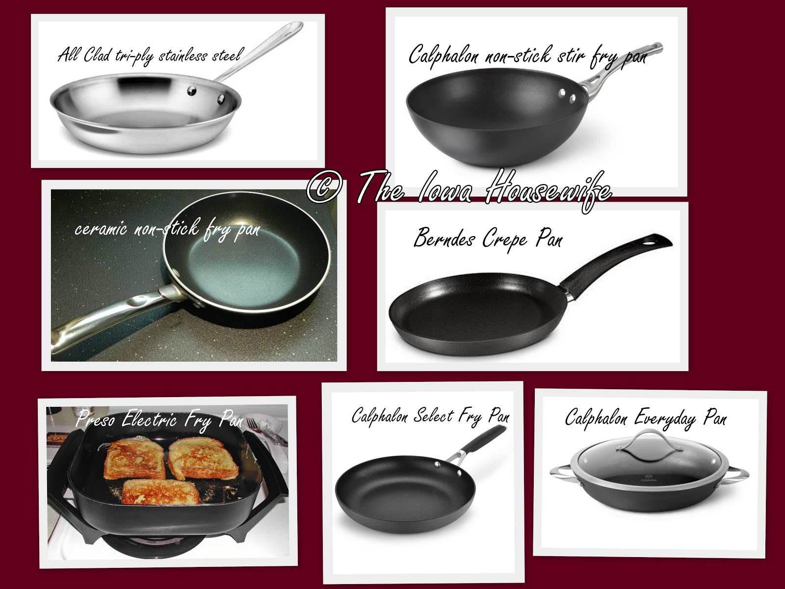 The Iowa Housewife In the Kitchen...Fry Pans, Woks and Electric Fry Pans