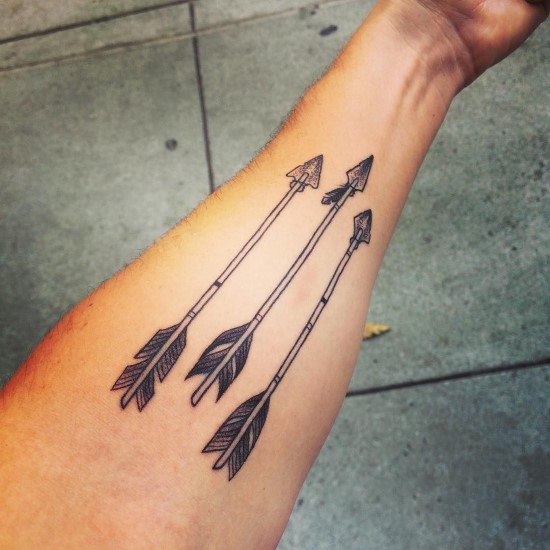 Tatuagens de flechas Tatuagens de flechas