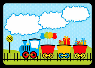 free printable train invitations
