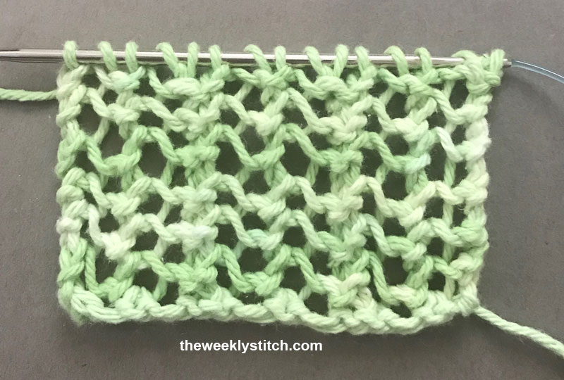 Double Herringbone Lace The Weekly Stitch