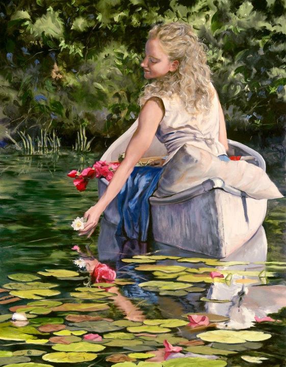 Mary Jane Cross, 1951 Figurative painter Tutt'Art Pittura