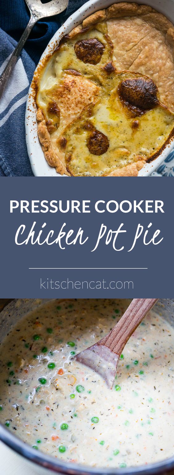pressure cooker chicken pot pie