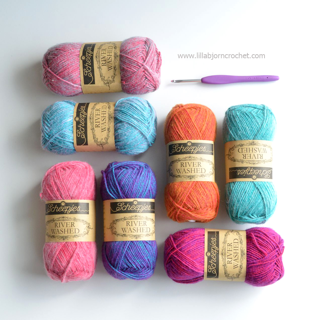 River Washed: new yarn in a famous family | LillaBjörn's Crochet World