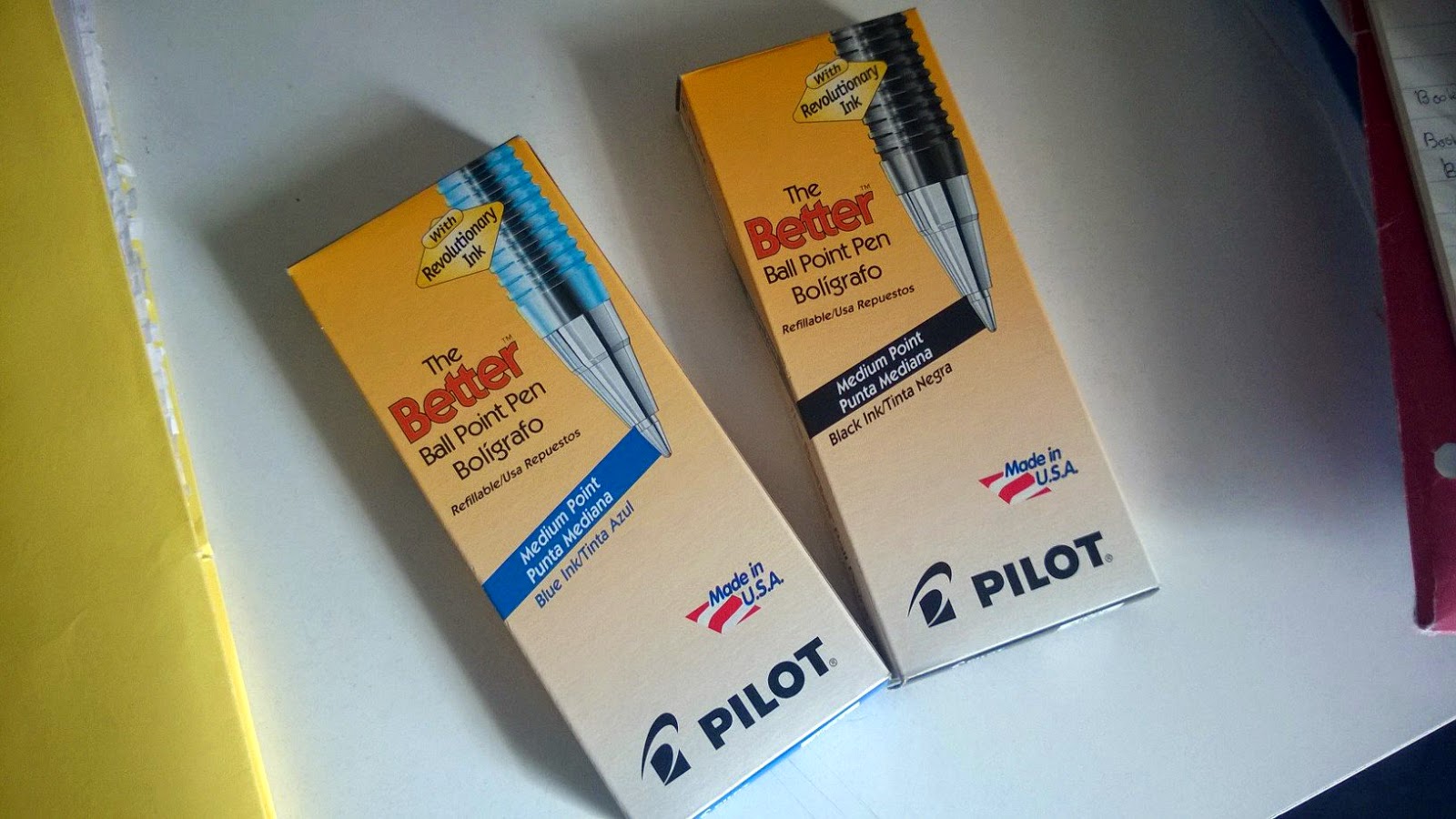 Pilot pens in boxes
