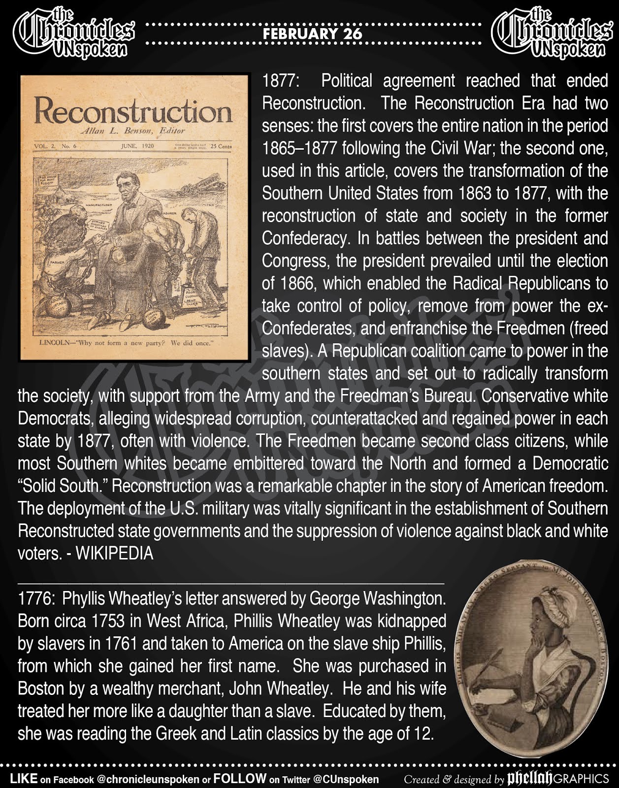 black history chronicle black history facts for february 26