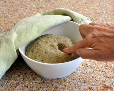How to make Grilled Flatbread from scratch, step-by-step photos and instructions. First, bring the dough to room temperature.