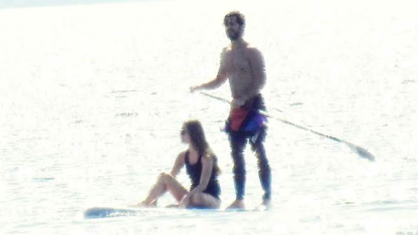 Carl Philip and Sofia were paddling near Solliden Palace