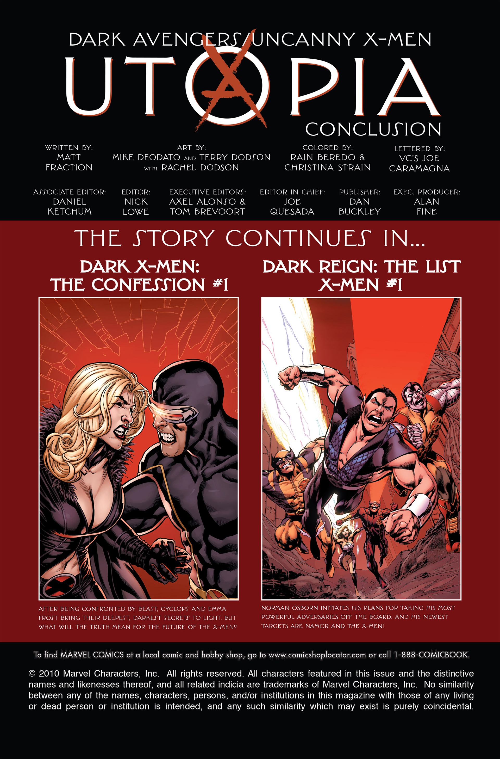 Read online Dark Avengers/Uncanny X-Men: Exodus comic -  Issue # Full - 31