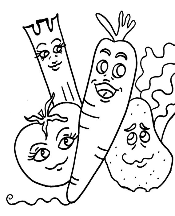 Funny Fruits Coloring Pages | Learn To Coloring