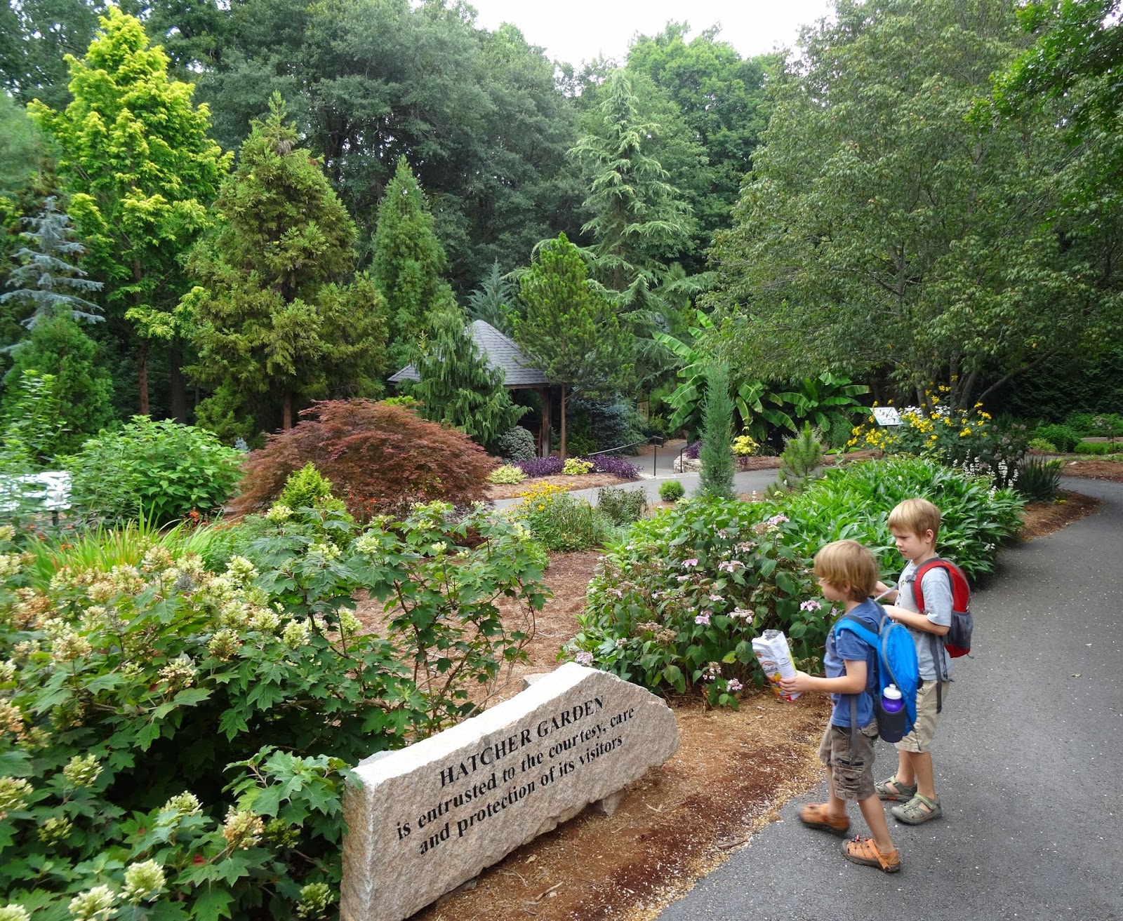 Femme au foyer Summer in Hatcher Garden