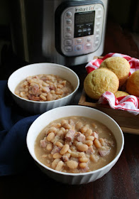 Make ham and beans in your instant pot for a satisfying meal. It's a great way to use leftover ham and there's no need to soak the beans! Make ham and beans in your instant pot for a satisfying meal. It's a great way to use leftover ham and there's no need to soak the beans!