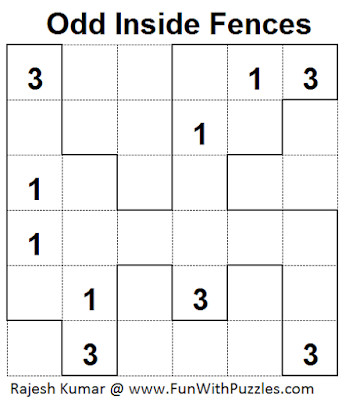 Answer of Odd Inside Fences (Mini Puzzles Series #36)