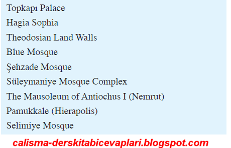 Çalışma Kitabı Cevapları: 9.Sınıf A1.2 İngilizce Ders Kitabı 33.Sayfa