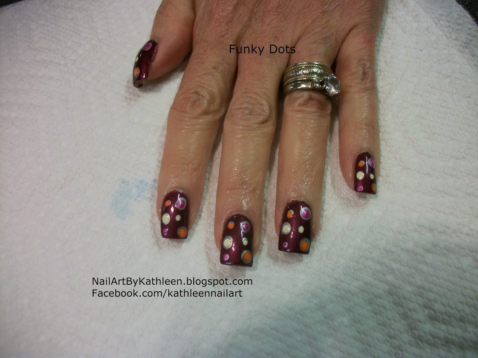 9. Two-Color Nail Art with Dots - wide 9