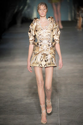 Alexander McQueen - Spring Summer 2009 - Wood printed dress 