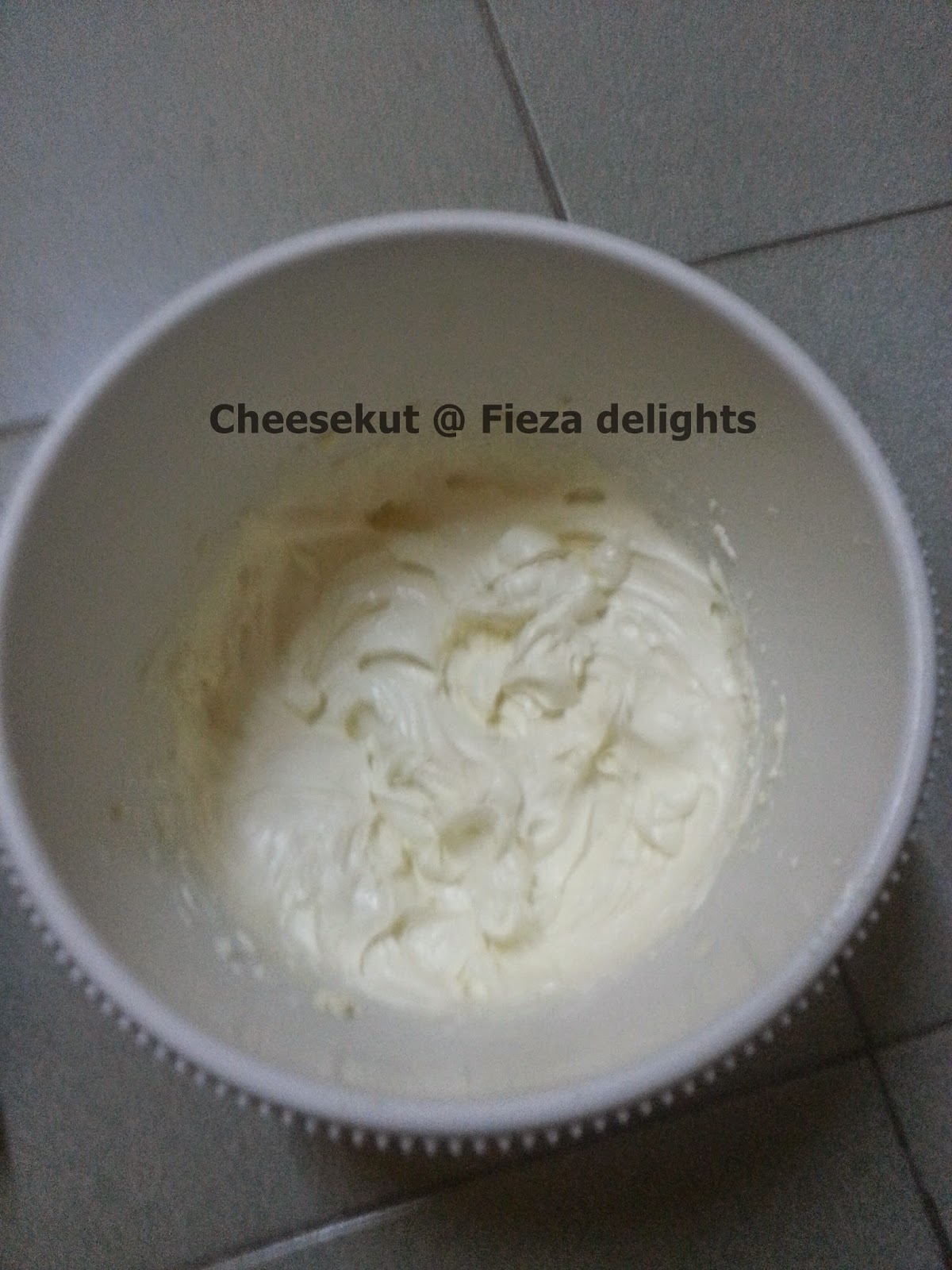 Resepi Cheesekut Whipping Cream - Yuzhe11