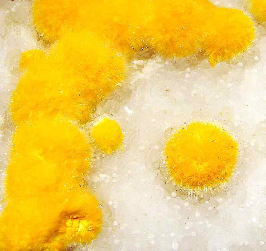okenite an okenite mineral formation, color photograph