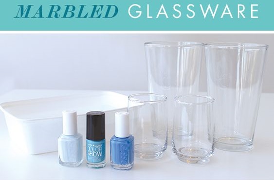Marbled Glass Ware Marbled Glass Ware