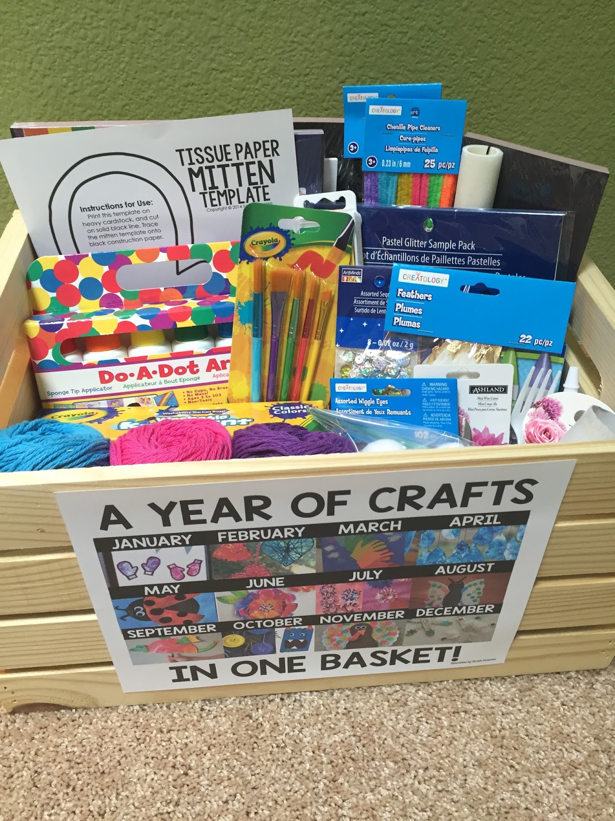 Firstie Favorites A Year of Crafts in One Basket! Fundraiser or Gift Idea
