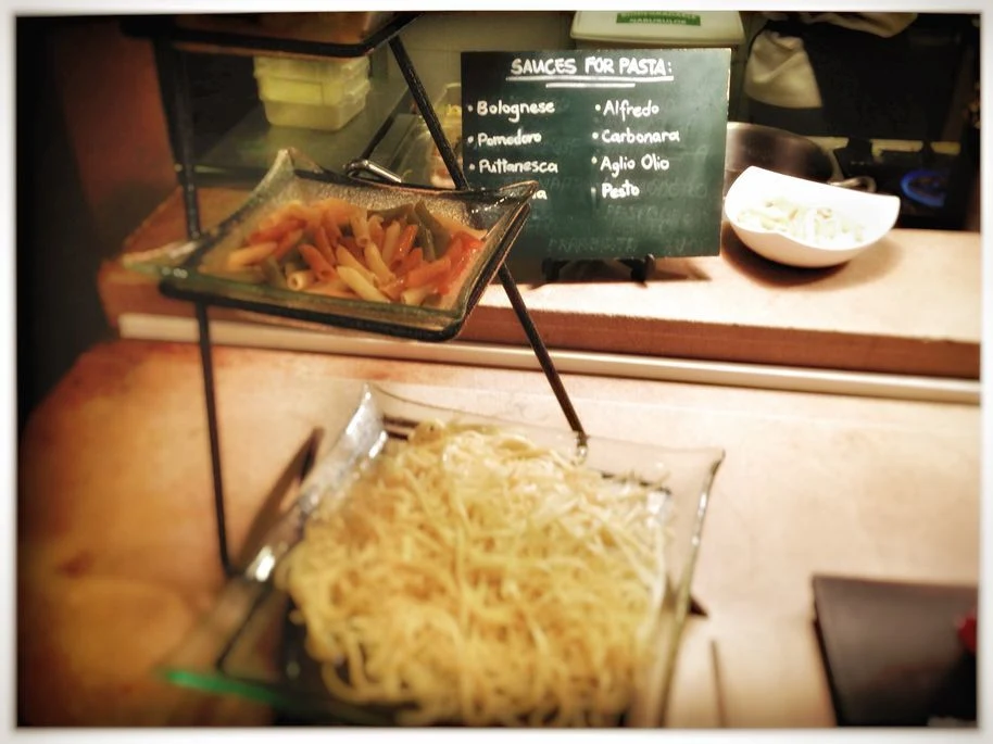 Pasta station at Flavors Restaurant in Holiday Inn Makati