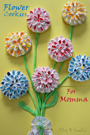 Flower Cookies for Mama/ This and That #cookies #motherday #fillthecookiejar